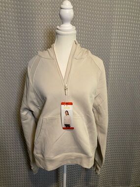 Lole Cream Quarter-Zip Hoodie Pullover